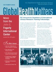 October 2005 - Fogarty International Center - National Institutes of ...