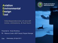 Aviation Environmental Design Tool - Federal Interagency ...