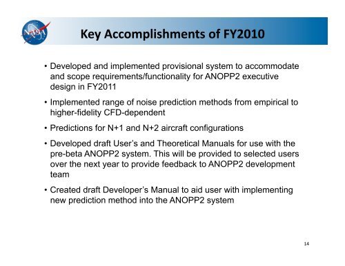 Aircraft System Noise Prediction Status of ANOPP2 - FICAN