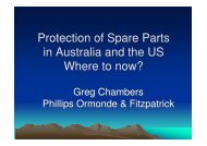 Presentation 1-7 Greg Chambers - FICPI