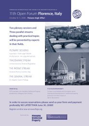 11th Open Forum Florence, Italy - FICPI