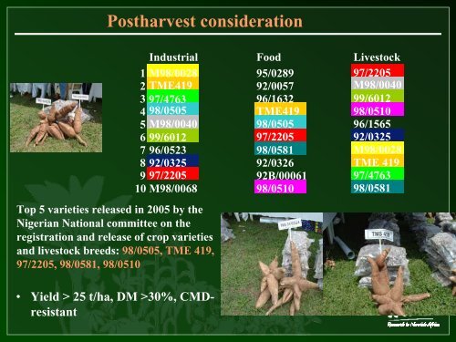 Issues and Challenges for Cassava in West and Central ... - FIDAfrique