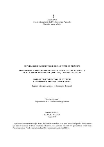 Télécharger le Rapport d'évaluation et de reformulation ... - FIDAfrique