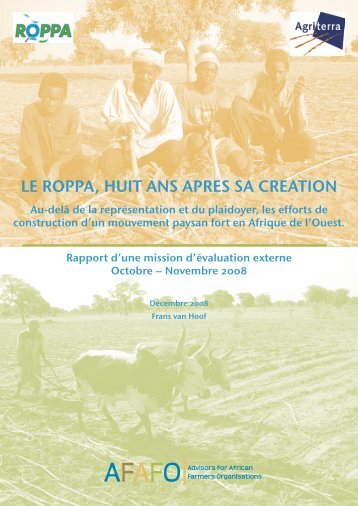Le ROPPA, huit ans après - FIDAfrique