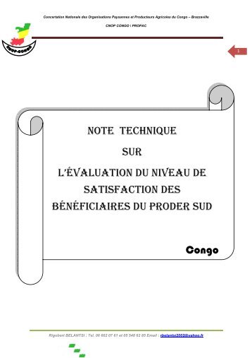 Télécharger la Note Technique sur l'évaluation du ... - FIDAfrique