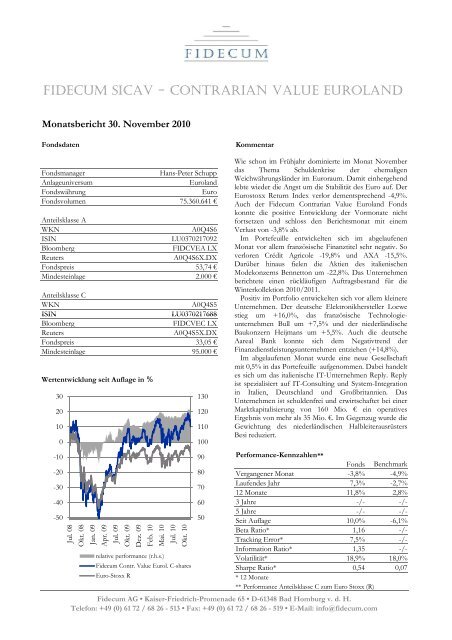 101130 Monatsbericht November 2010 V3.2 - Fidecum AG