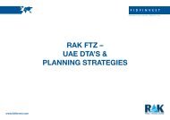 RAK FTZ – UAE DTA'S & PLANNING STRATEGIES - FIDFINVEST