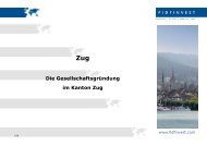 Die Gesellschaftsgründung im Kanton Zug - Fidfinvest Treuhand, Zug