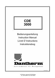 [pdf] Industrie-Luftentfeuchter Dantherm CDE 3000 - Fieberitz