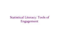 Statistics literacy in the classroom