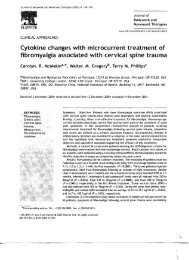 Cytokine changes with microcurrent treatment of ... - Fieldsforlife.org