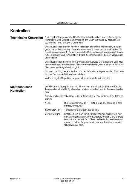 Technische Spezifikationen (PDF) - Berger Medizintechnik GmbH