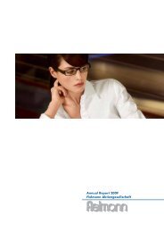 Annual Report 2009 Fielmann Aktiengesellschaft