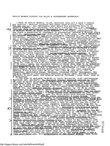 PM History/2 - Legacy Tobacco Documents Library