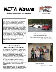 December 2011 Issue - New England Fiero Association