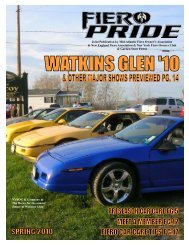 March 2010 Issue - New England Fiero Association