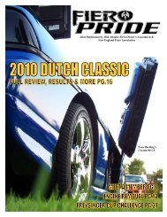 December 2009 Issue - New England Fiero Association