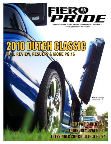 December 2009 Issue - New England Fiero Association