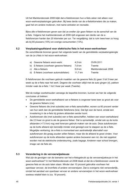 Feiten over de elektrische fiets - Fietsberaad