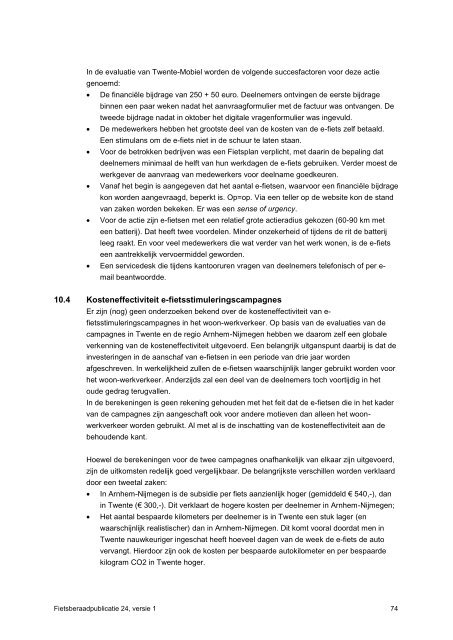 Feiten over de elektrische fiets - Fietsberaad