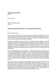 Arbitration Tribunal for Football - FIFA.com