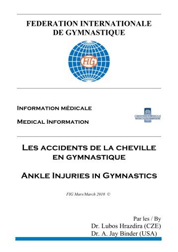 Les accidents de la cheville en gymnastique Ankle Injuries in ...