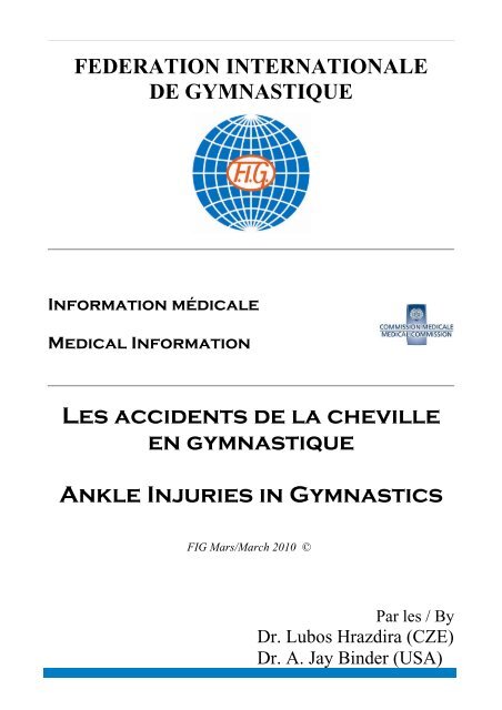 Les accidents de la cheville en gymnastique Ankle Injuries in ...