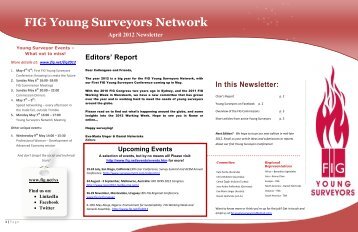 FIG Young Surveyors Network Newsletter - April 2012