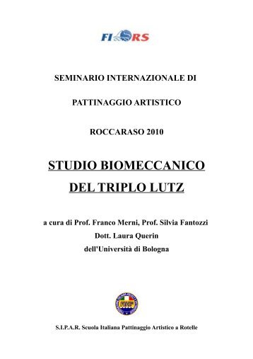 “Studio biomeccanico preliminare del Triplo Lutz” - Federazione ...