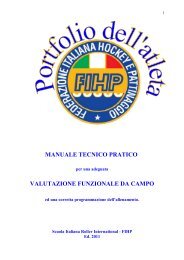 porfolio dell'atleta - Federazione Italiana Hockey e Pattinaggio