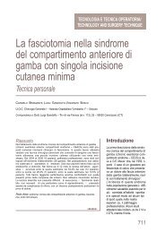 la fasciotomia nella sindrome del compartimento anteriore di gamba ...