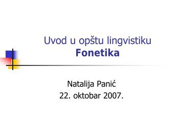 Fonetika 1