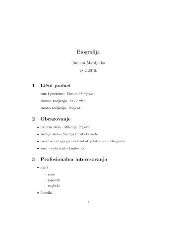 Biografija