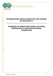 international regulations for the change of nationality transfer ... - FILA