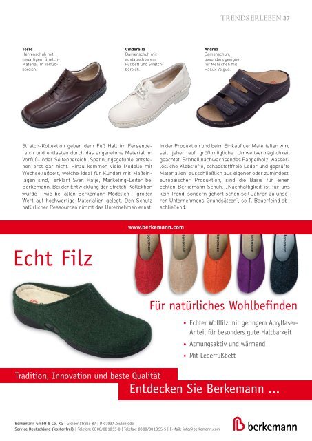 Zeitschrift lesen... - Gesunde Schuhe