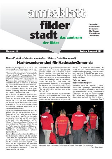 Publ filderstadt Issue kw31 Page 1 - Stadt Filderstadt