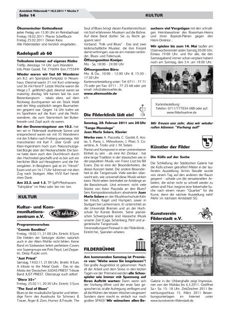 Publ filderstadt Issue kw07 Page 1 - Stadt Filderstadt