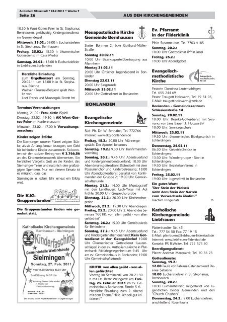 Publ filderstadt Issue kw07 Page 1 - Stadt Filderstadt