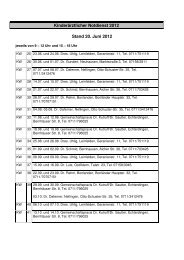 Kinderärztlicher Notdienst 2012 Stand 20. Juni 2012 - Stadt Filderstadt