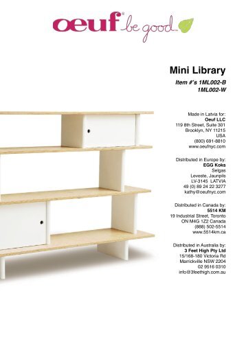 Notice de montage de la Mini Library Oeuf - File dans ta chambre