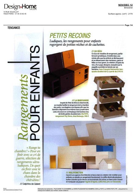 PETITS RECOINS - File dans ta chambre