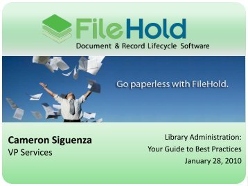 File Plan - FileHold Systems Inc