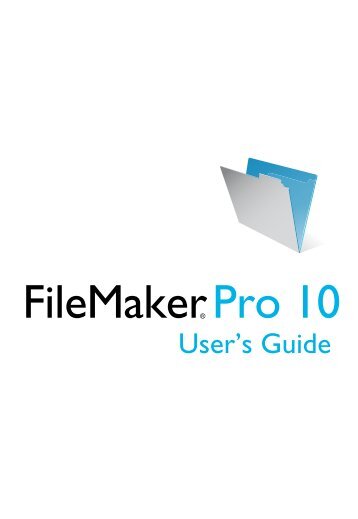 FileMaker Pro User's Guide