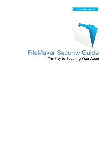 FileMaker Security Guide (PDF)