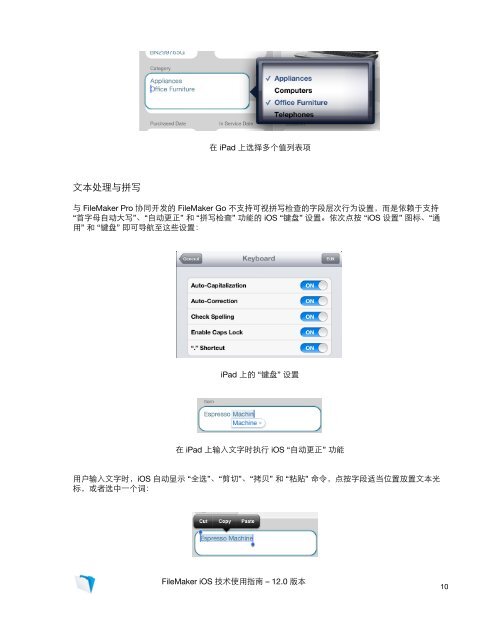 FileMaker iOS 技术使用指南