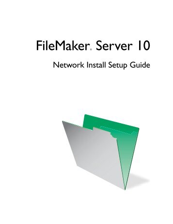 FileMaker Server Network Install Setup Guide