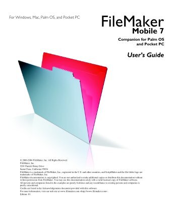 FileMaker Mobile 7 User's Guide