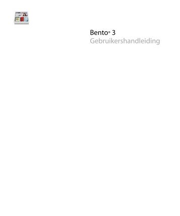 Bento® 3 Gebruikershandleiding - FileMaker