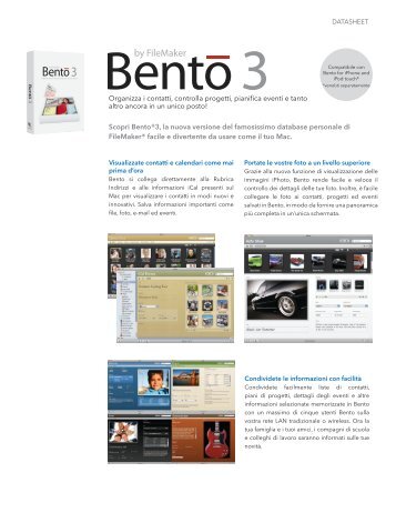 Scopri Bento®3, la nuova versione del famosissimo ... - FileMaker