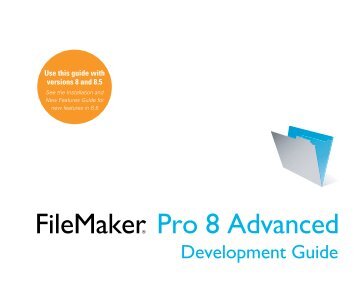 FileMaker Pro 8 Advanced Development Guide